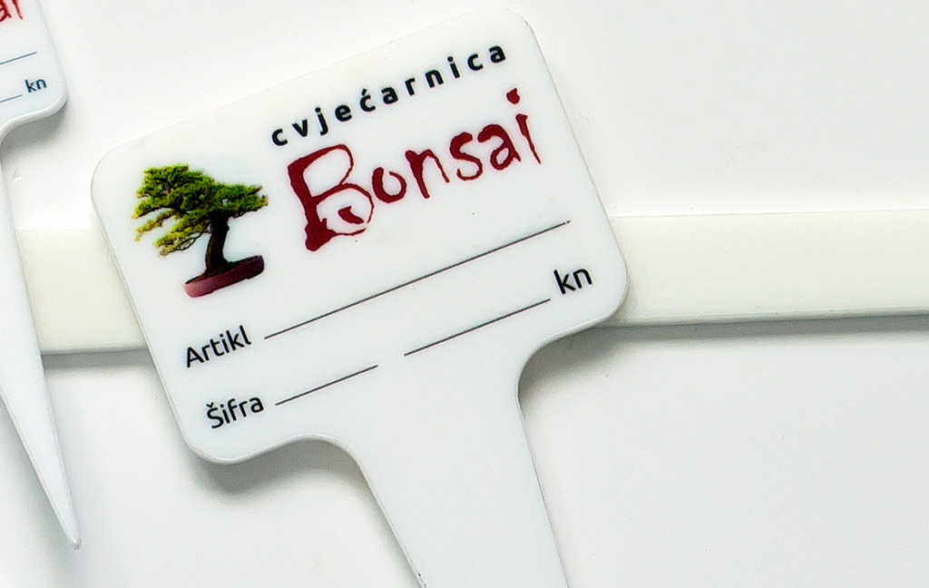 Plastični pokazivači za cvjećarnice