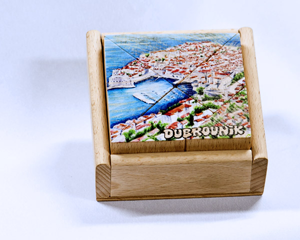Drvena slagalica – pravokutna Dubrovnik