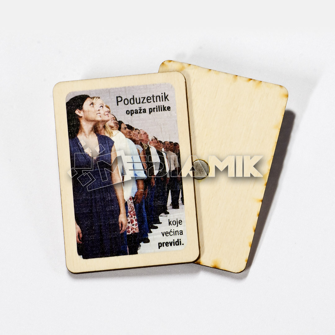 Drveni magnet – Pravi poduzetnik